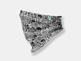 Adult Size Black Bones Moisture Wicking Neck and Face Shield