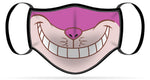 Adult or Child Size Cheshire Smile Moisture Wicking Face Mask