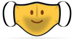 Adult or Child Size Smile Emoji Moisture Wicking Face Mask