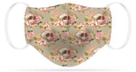 Adult or Child Size Skulls and Roses Moisture Wicking Face Mask